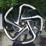 NIO OEM-Style Black / Polished Split Directional Milled Machined Face Forged Wheels – NIO ET7 / ET5 Fitment (5-Lug)