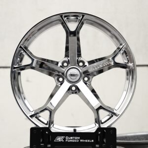 Nissan OEM-Style Chrome 5 Y-Spoke Forged Wheels – Nissan GT-R / 370Z Fitment (5-Lug)