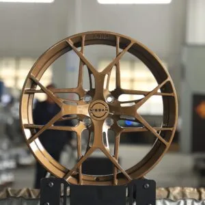Nissan Micra / Note Forged Wheels – Bronze Gold Cross-Spoke (4-Lug)