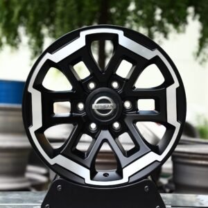 Nissan OEM-Style Gloss Black Machined Face Off-Road Forged Wheels – Nissan Titan / Pathfinder Armada Fitment (6-Lug)