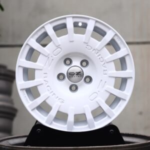 OZ Racing Gloss White Full-Face Forged Wheels - Volkswagen Golf R / Subaru WRX Fitment (5-Lug)