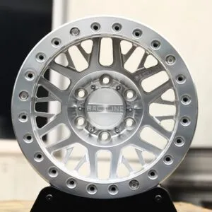 Paceling Bright Silver Beadlock Off-Road Forged Wheels - Ford F-150 / Chevrolet Silverado Fitment (6-Lug)