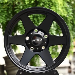 Patsha Gloss Black 6-Spoke Deep Lip Forged Wheels – Audi A6 / BMW 5 Series Fitment (5-Lug)