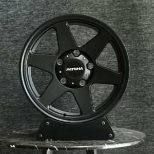 Patsha Gloss Black 6-Spoke Off-Road Forged Wheels - Toyota 4Runner / Toyota Tacoma Fitment (6-Lug)