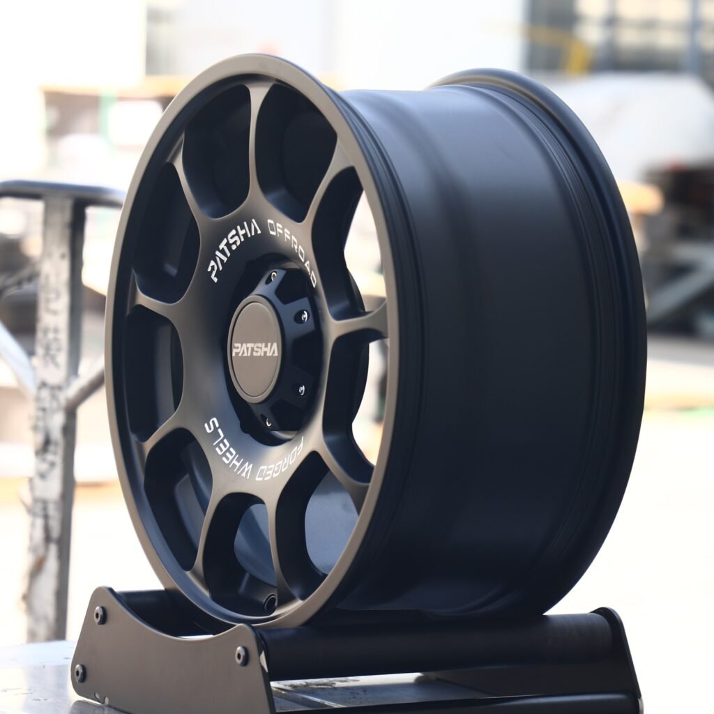 6x139.7 wheels – Patsha Gloss Black Full-Face, side view