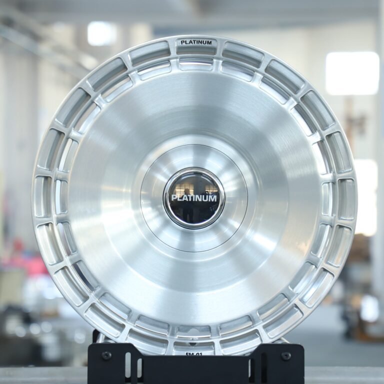 Audi A6 wheels – Platinum Bright Silver Full-Face, front view