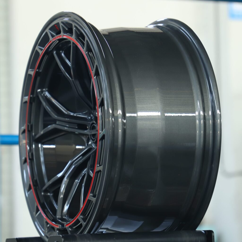5x114.3 wheels – Platinum Gloss Black 5 Y-Spoke Cut-Out, side view