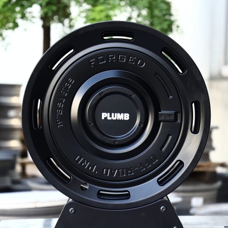 Audi A6 wheels – Plumb Gloss Black Full-Face, front view