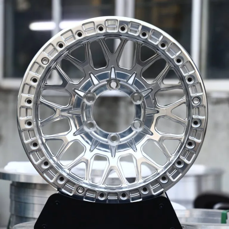 Ford F-150 wheels – Polished Mesh, front view