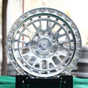 Ford F-150 / Silverado Off-Road Forged Wheels – Polished Mesh Bolt-Ring (6-Lug)