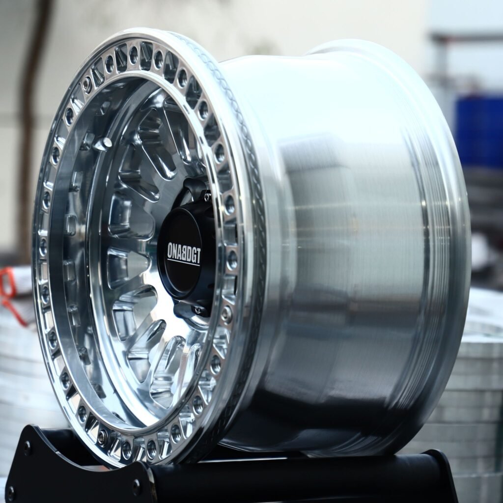 6x135 wheels – Polished Multi-Spoke, side view