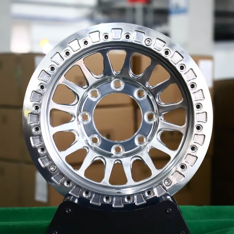 Ford F-250 Super Duty wheels – Polished Multi-Spoke, front view