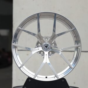Audi A6 / BMW 5 Series Forged Wheels – Polished Silver 5 Y-Spoke