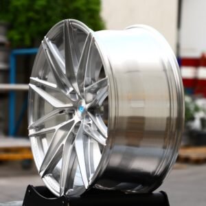 Audi A6 / Mercedes-Benz E-Class Forged Wheels – Polished Silver Split 10-Spoke Deep Lip 2-Piece