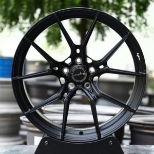 Porsche 911 / Lamborghini Aventador Forged Wheels – Gloss Black 5 Y-Spoke