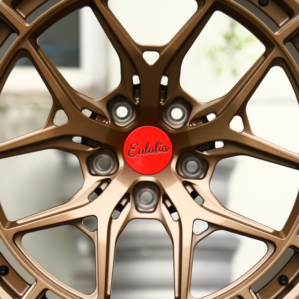 Audi A4 B9 wheels – Bronze Mesh Riveted Beadlock, lip and barrel detail