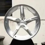 Porsche 911 / M3 Forged Wheels – Brushed Silver Twisted 5-Spoke (5-Lug)