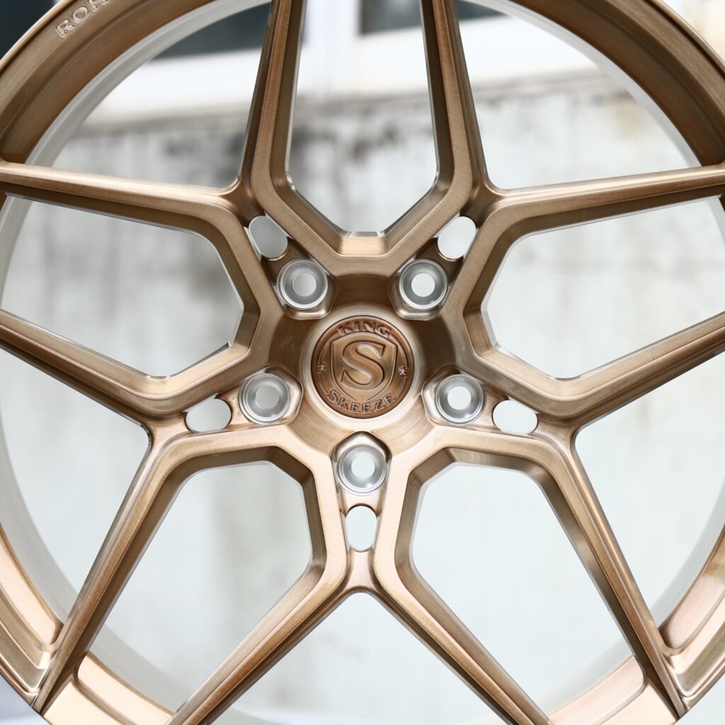 BMW M3 wheels – Bronze 5 Split-Spoke, angled view