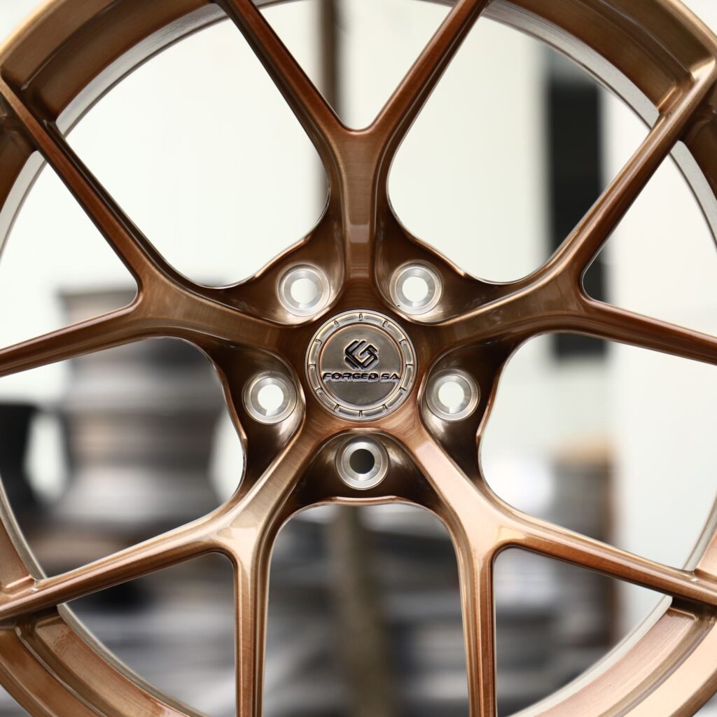 BMW M4 F82 wheels – Brushed Transparent Copper 5 Y-Spoke, lip and barrel detail