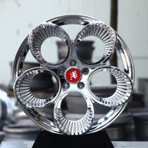Porsche 911 / M3 Forged Wheels – Chrome 4-Spoke Petal (5-Lug)