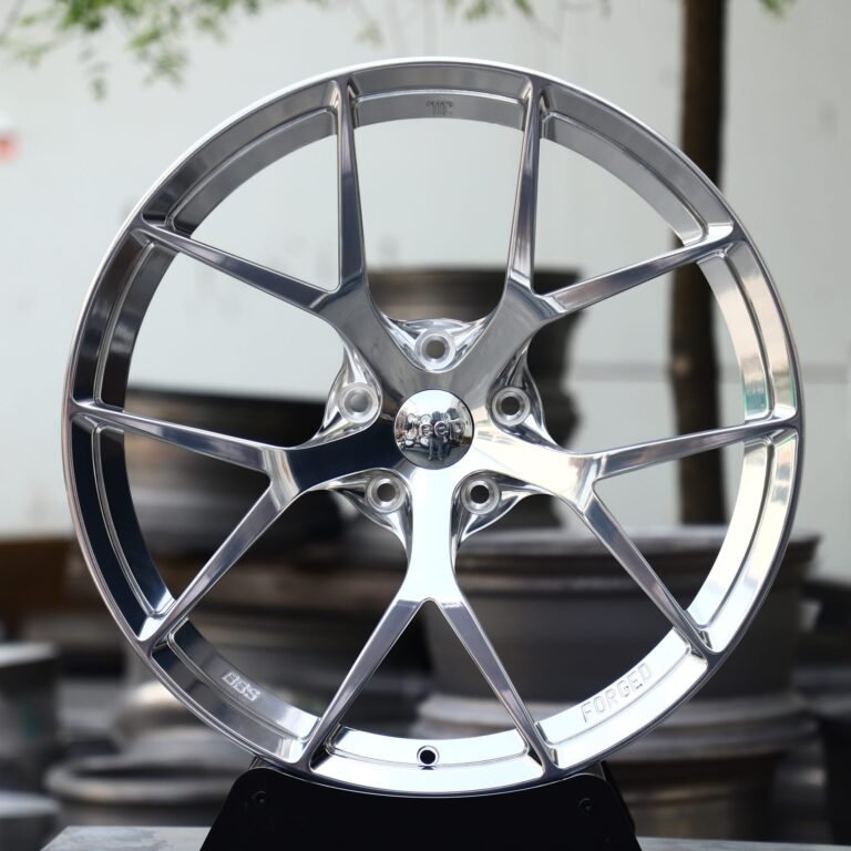 Porsche 911 wheels – Chrome 10 Split-Spoke, front view