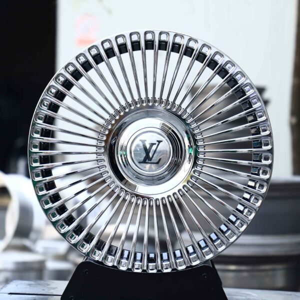 Porsche 911 wheels – Chrome Turbine Multi-Spoke, front view