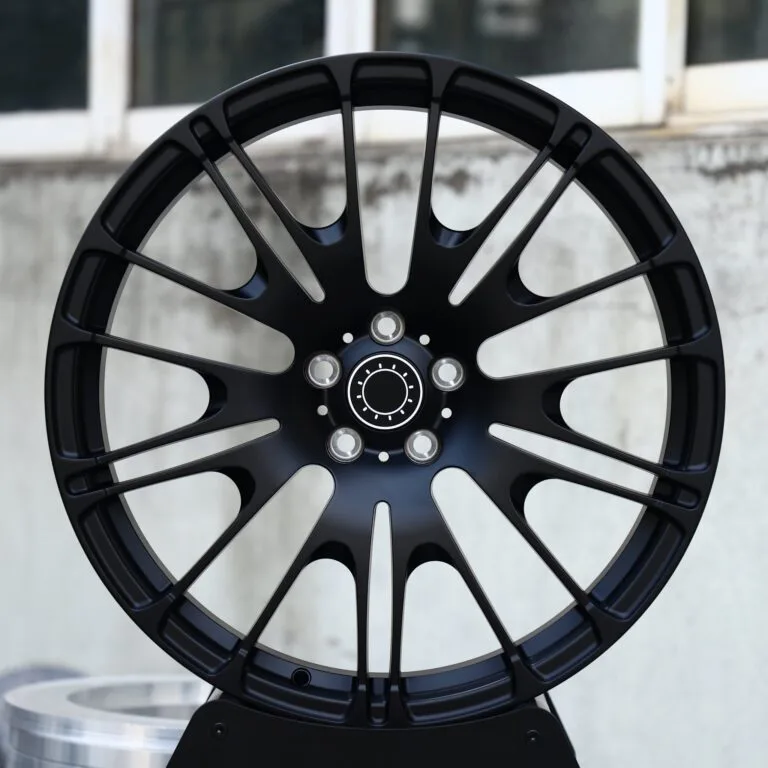 Porsche 911 / M3 Forged Wheels – Gloss Black 10 Y-Spoke, front view