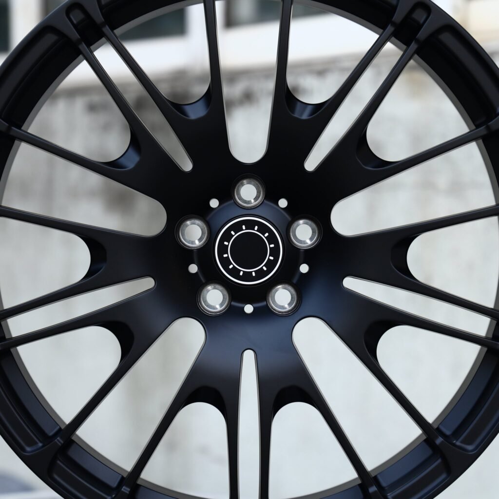BMW M3 wheels – Gloss Black 10 Y-Spoke, angled view
