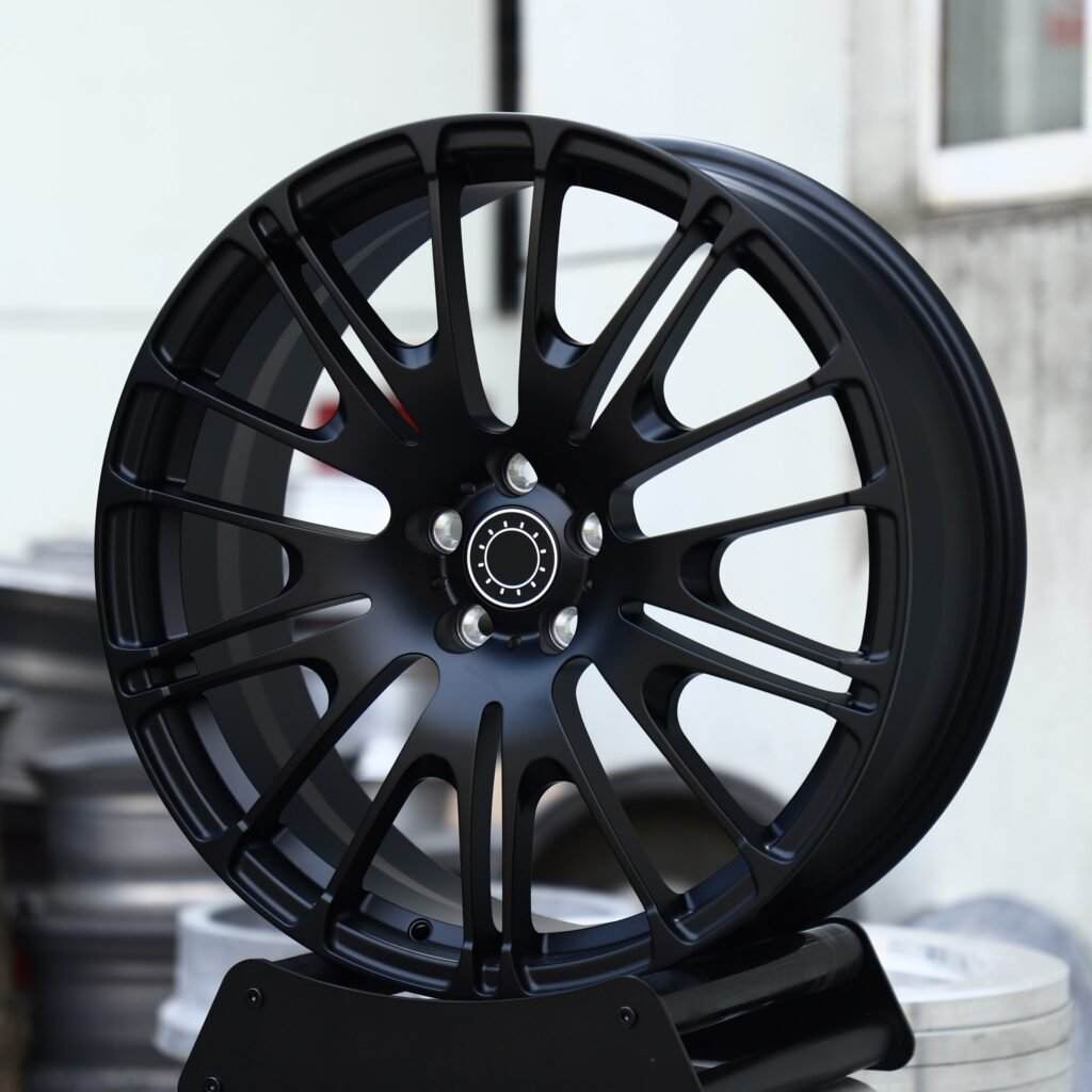 5x130 wheels – Gloss Black 10 Y-Spoke, side view
