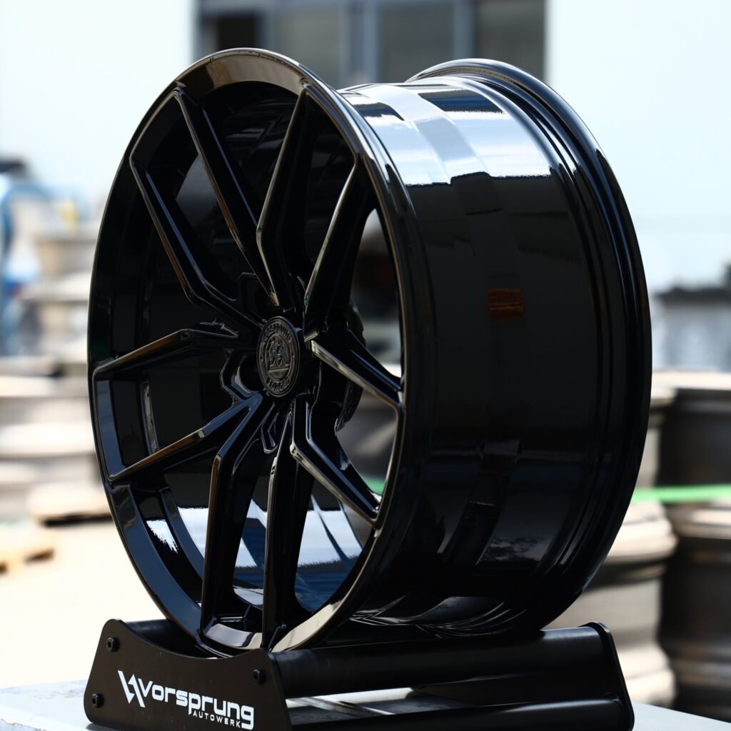 BMW M4 F82 wheels – Gloss Black 5 Y-Spoke, lip and barrel detail