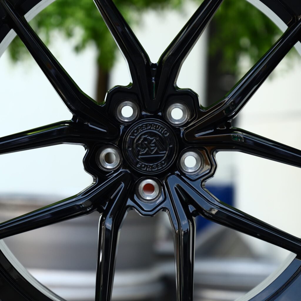 Lamborghini Huracan wheels – Gloss Black 5 Y-Spoke, rear view