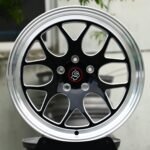 Porsche 911 / M3 Forged Wheels – Gloss Black Machined Y-Spoke Polished Lip (5-Lug)