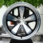 Porsche 911 / M3 Forged Wheels – Gloss Black / Polished Classic 5-Spoke (5-Lug)