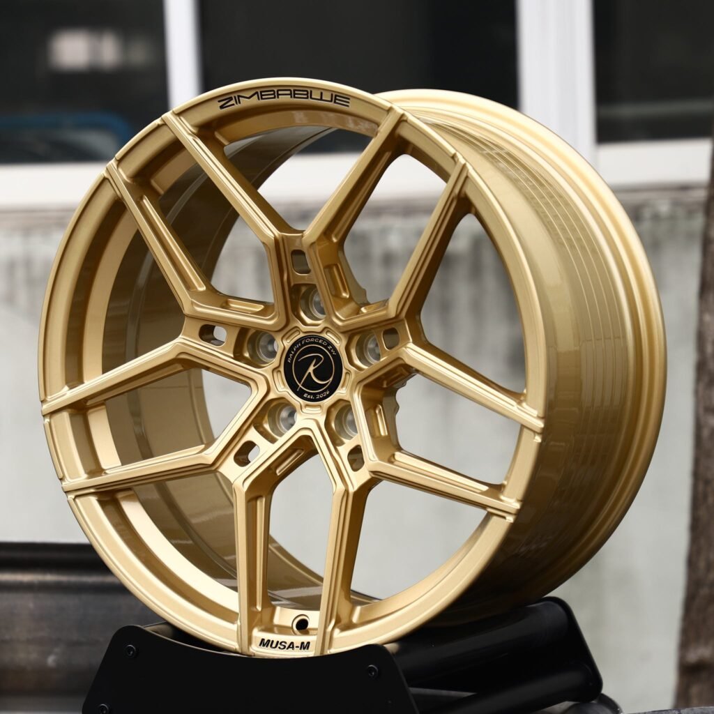BMW M3 wheels – Gold 5 Y-Spoke, angled view