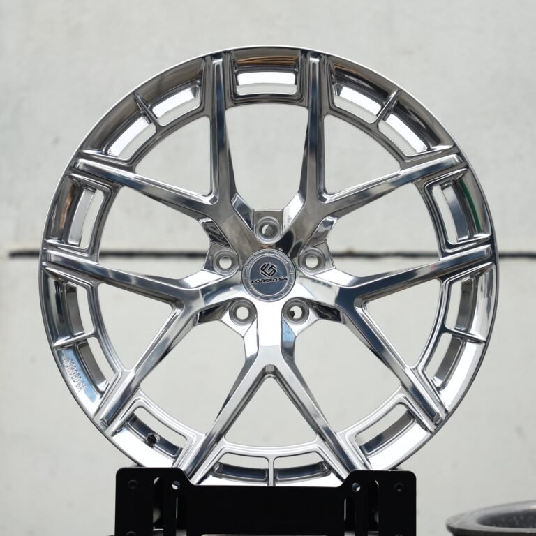 Porsche 911 wheels – Polished 5 Y-Spoke, front view