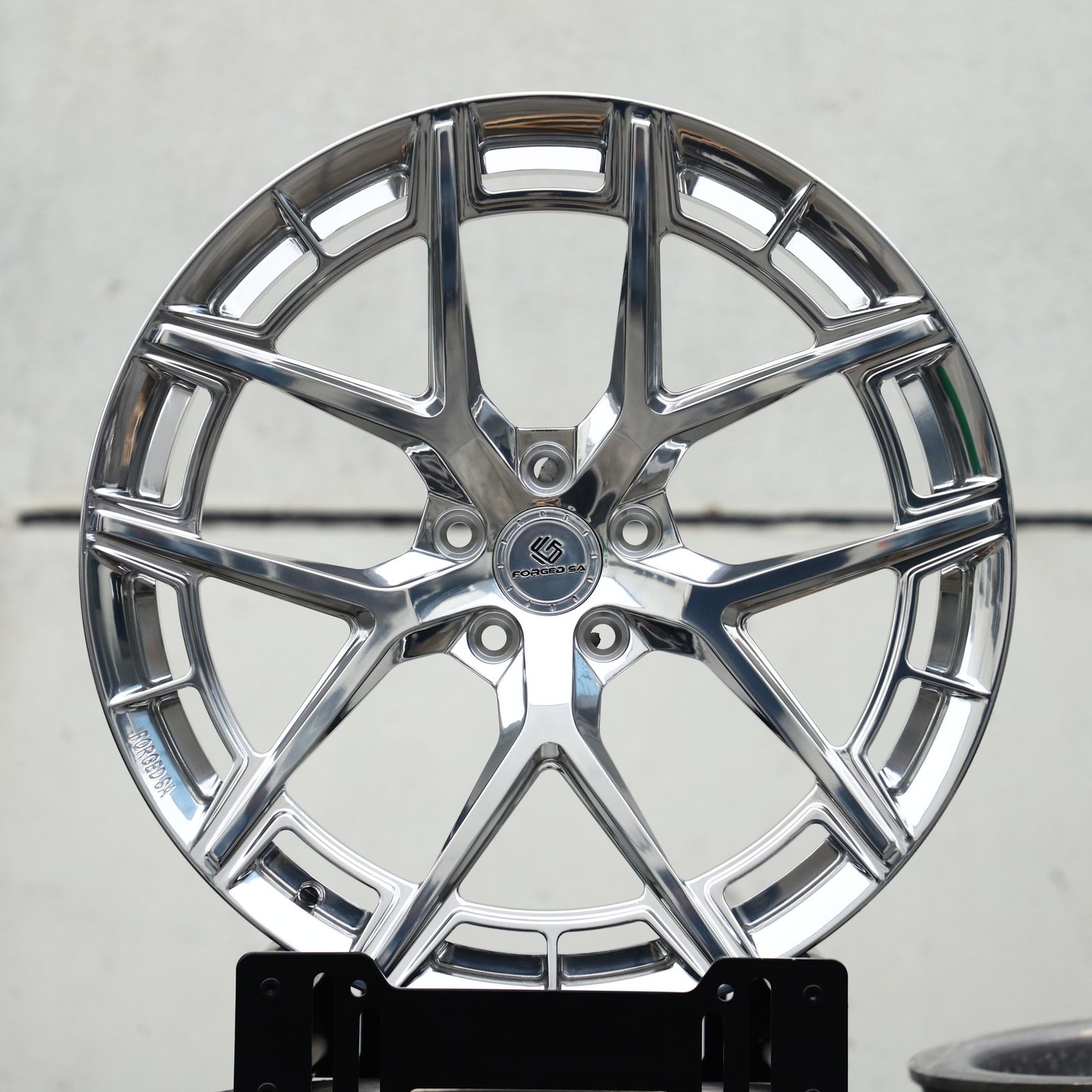 Porsche 911 wheels – Polished 5 Y-Spoke, front view