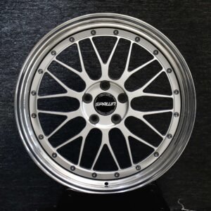 Porsche 911 / M3 Forged Wheels – Silver Mesh Polished Deep Lip 2-Piece (5-Lug)
