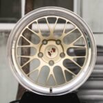 Porsche OEM-Style Gold Mesh Polished Deep Lip Forged Wheels – Porsche 911 / Panamera Fitment (5-Lug)