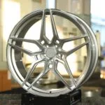 Porsche OEM-Style Rueich Bright Silver 5 Y-Spoke Forged Wheels – Porsche 911 992 / 911 991 Fitment (5-Lug)