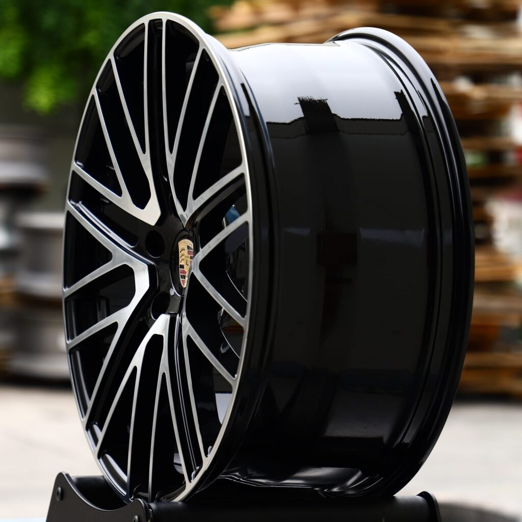 Porsche Style Custom Finish 10 Y-Spoke Machined Face Forged Wheels - Porsche 911 / Porsche Panamera Fitment (5-Lug) view 3