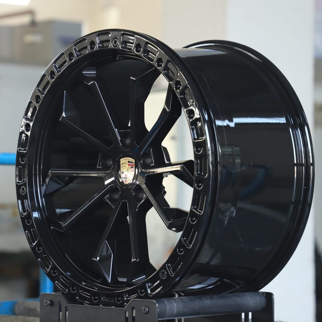Porsche Style Custom Finish Petal Beadlock Forged Wheels - Porsche 911 / Porsche Panamera Fitment (5-Lug) view 3