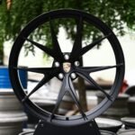 Porsche OEM-Style Gloss Black 5 Split-Spoke Forged Wheels – Porsche 911 / Panamera Fitment (5-Lug)
