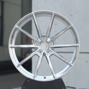 Cadillac OEM-Style Matte Silver 10-Spoke Forged Wheels – Cadillac CT5 / CT6 Fitment (5-Lug)