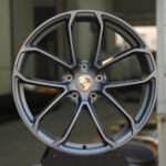 Porsche OEM-Style Gunmetal 5 Twin-Spoke Forged Wheels – Porsche 911 / Cayenne Fitment (5-Lug)