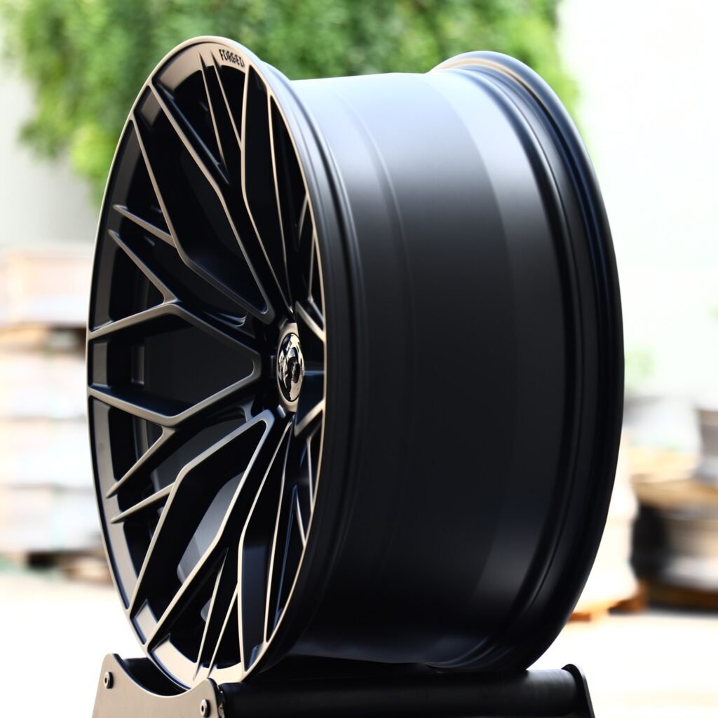 Ram 1500 wheels – Gloss Black Petal Concave (Ram OEM-Style), angled view
