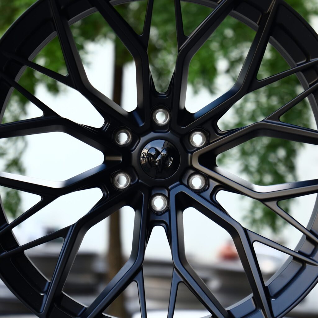 6x139.7 wheels – Gloss Black Petal Concave (Ram OEM-Style), side view