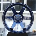 Rays-Style Blue 6-Spoke Forged Wheels – Porsche 911 / M3 Fitment (5-Lug)