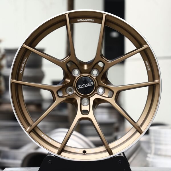 Porsche 911 wheels – Bronze 5 Y-Spoke (Rays-Style), front view