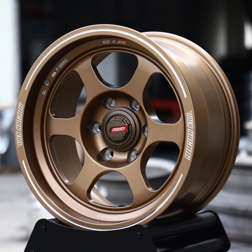 Ford F-150 wheels – Bronze 6-Spoke Deep Lip (Rays-Style), angled view