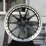 Rays-Style Gloss Black 10-Spoke Polished Lip Forged Wheels – Porsche 911 / M3 Fitment (5-Lug)